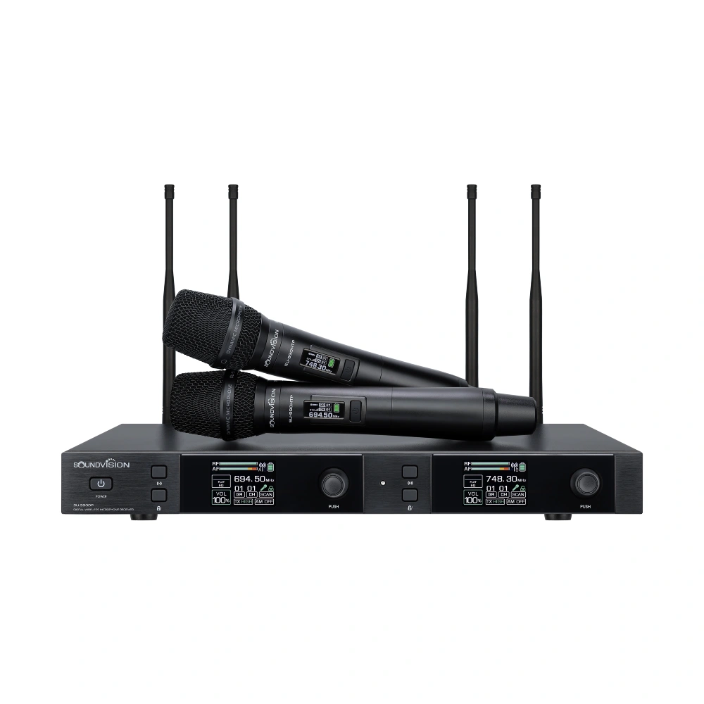 Soundvision SU-990D-HTP Handheld SOUNDVISION SU-990D/HTP ชุดไมค์ลอยดิจิตอลคู่ (รุ่นใหม่ เปลี่ยนหัวไมค์ได้)