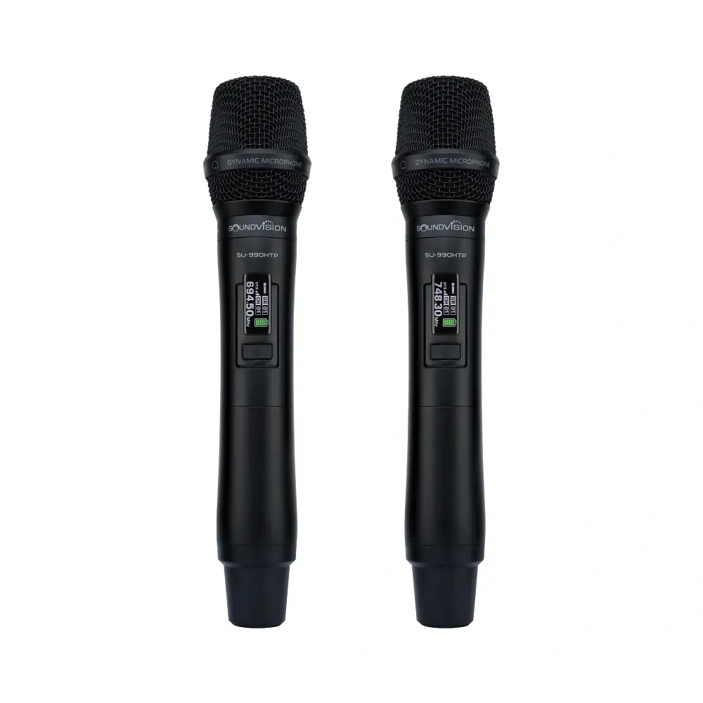 Soundvision SU-990D Handheld SOUNDVISION SU-990D/HTP ชุดไมค์ลอยดิจิตอลคู่ (รุ่นใหม่ เปลี่ยนหัวไมค์ได้)