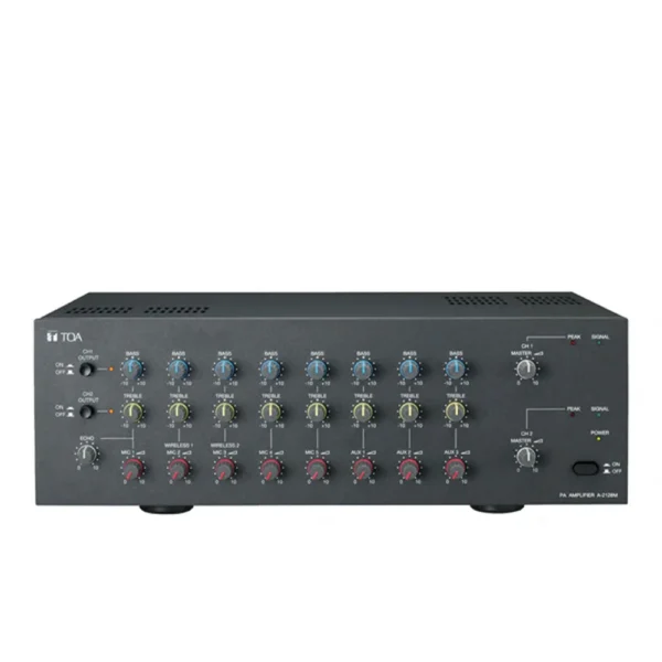 Toa A-2128m As เครื่องขยายเสียง Pa Amplifier 240w (120w X 2) 5 โซน