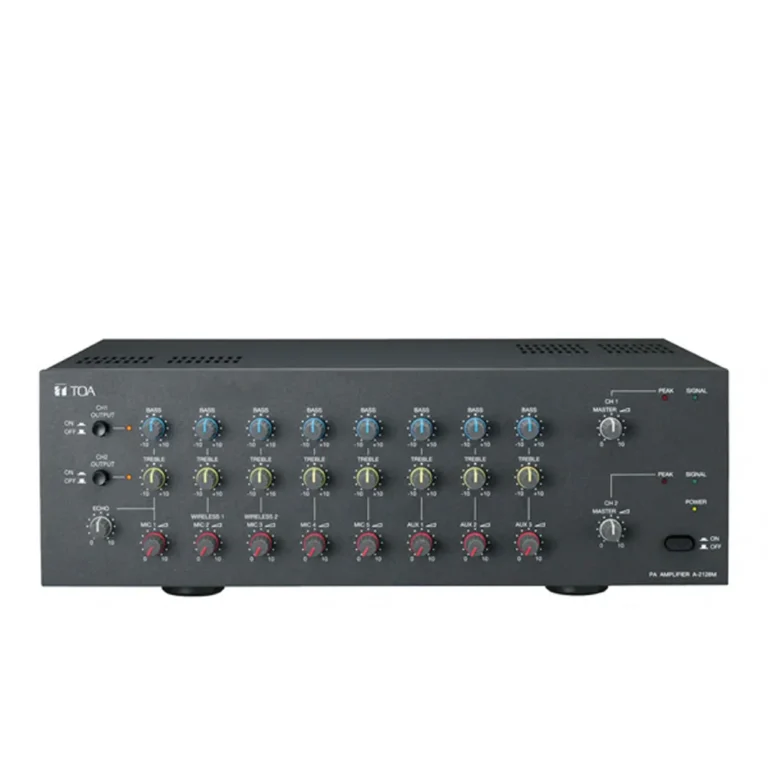 Toa A-2128m As เครื่องขยายเสียง Pa Amplifier 240w (120w X 2) 5 โซน