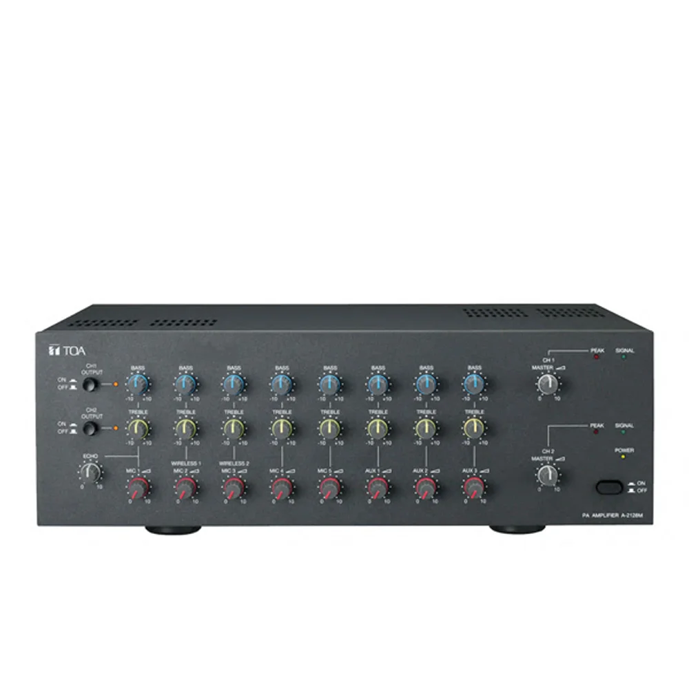 Toa A-2128m As เครื่องขยายเสียง Pa Amplifier 240w (120w X 2) 5 โซน Toa A-2128m As เครื่องขยายเสียง Pa Amplifier 240w (120w X 2) 5 โซน