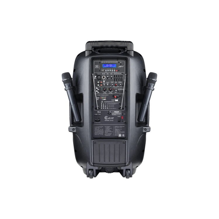 Clearsound Goport Gp-15a ตู้ลำโพงลากจูง 15 นิ้ว 450 วัตต์ พร้อมไมค์ลอยคู่ ย่าน Vhf แบต 8ชม. Clearsound Goport Gp-15a ตู้ลำโพงลากจูง 15 นิ้ว 450 วัตต์ พร้อมไมค์ลอยคู่ ย่าน Vhf แบต 8ชม.
