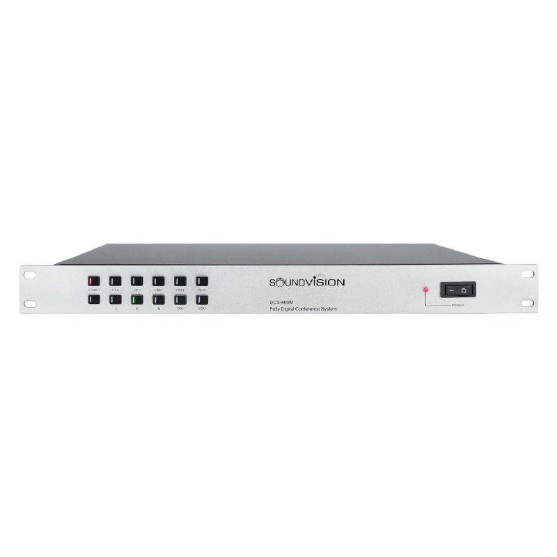 Soundvision Dcs-800m เครื่องควบคุมไมโครโฟนประชุม ระบบดิจิตอล Soundvision Dcs-800m เครื่องควบคุมไมโครโฟนประชุม ระบบดิจิตอล