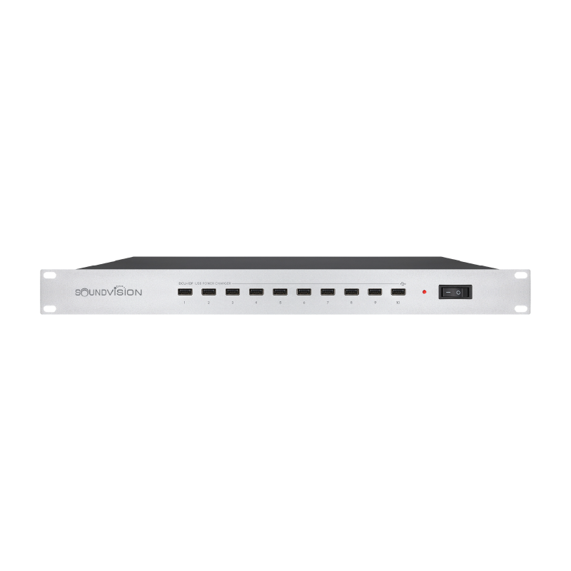 Soundvision Dcu-10p เครื่องชาร์ตแบตเตอรี่ Usb ของ Dcw-9900 ขนาด 10 ช่อง Soundvision Dcu-10p เครื่องชาร์ตแบตเตอรี่ Usb ของ Dcw-9900 ขนาด 10 ช่อง