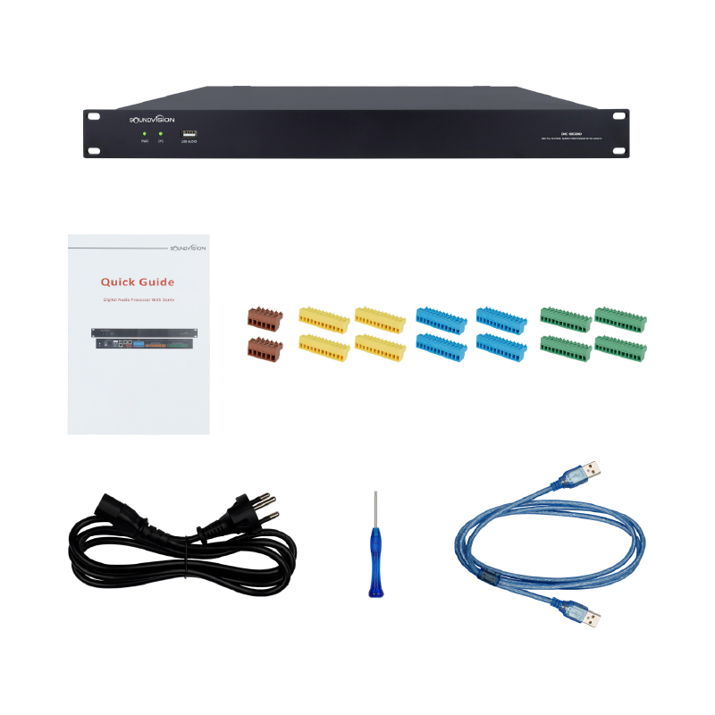 Soundvision Dmc-8800nd เครื่องประมวลผลเสียงดิจิตอลแบบเมทริกซ์ รองรับ Dante Soundvision Dmc-8800nd เครื่องประมวลผลเสียงดิจิตอลแบบเมทริกซ์ รองรับ Dante