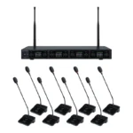 Soundvision Dwc-800 ชุดไมโครโฟนประชุมแบบไร้สายระบบดิจิตอล 8 Ch