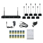 Soundvision Dwc-800 ชุดไมโครโฟนประชุมแบบไร้สายระบบดิจิตอล 8 Ch