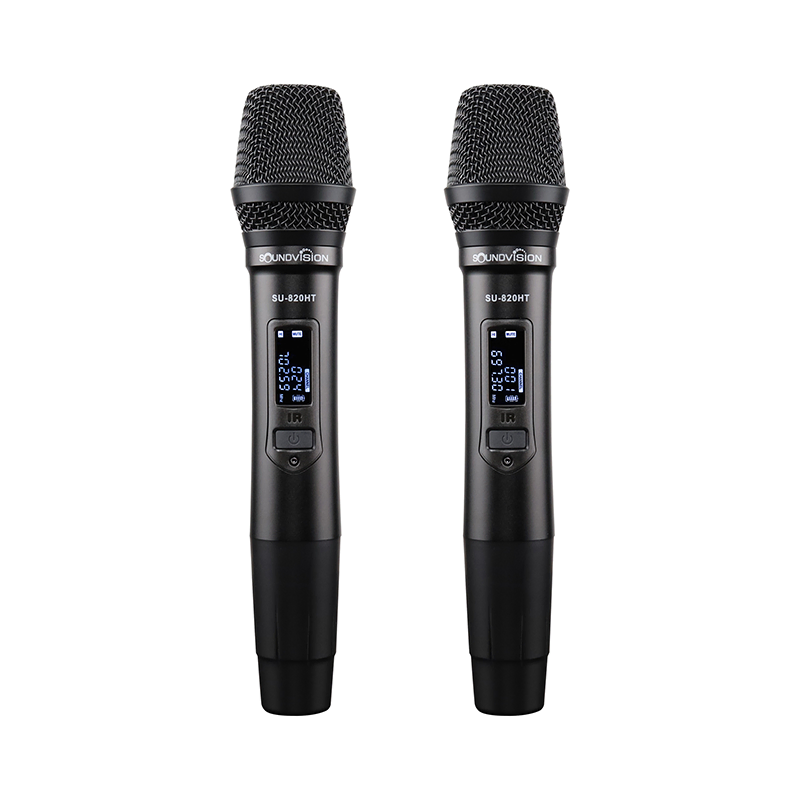 Soundvision Su-820d/ht ชุดไมโครโฟนไร้สาย แบบมือถือคู่ ย่านความถี่ Uhf Soundvision Su-820d/ht ชุดไมโครโฟนไร้สาย แบบมือถือคู่ ย่านความถี่ Uhf