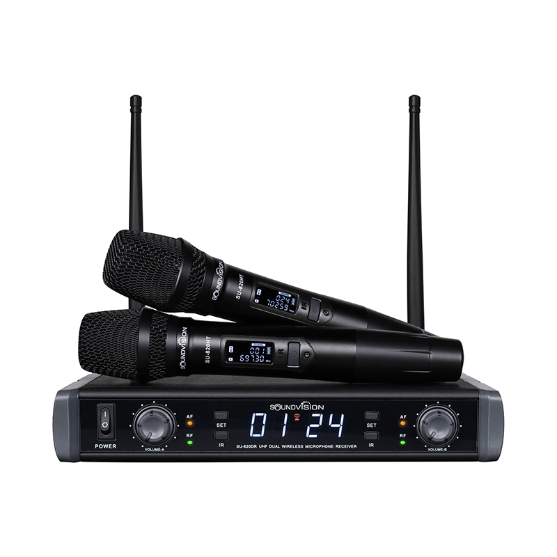 Soundvision Su-820d/ht ชุดไมโครโฟนไร้สาย แบบมือถือคู่ ย่านความถี่ Uhf Soundvision Su-820d/ht ชุดไมโครโฟนไร้สาย แบบมือถือคู่ ย่านความถี่ Uhf