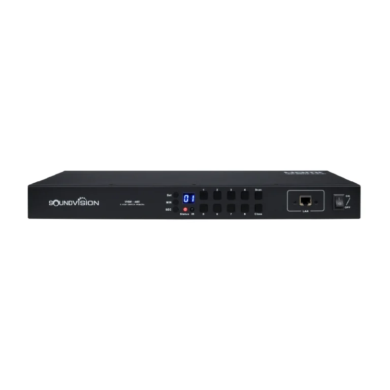 Soundvision Vhsw-4681 เครื่องสลับสัญญาณภาพ Hdmi 4k@60hz ระดับมืออาชีพ 8 In / 1 Out