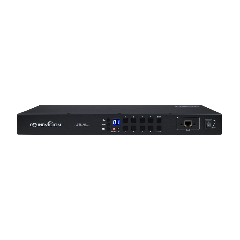 Soundvision Vhsw-4681 เครื่องสลับสัญญาณภาพ Hdmi 4k@60hz ระดับมืออาชีพ 8 In / 1 Out Soundvision Vhsw-4681 เครื่องสลับสัญญาณภาพ Hdmi 4k@60hz ระดับมืออาชีพ 8 In / 1 Out