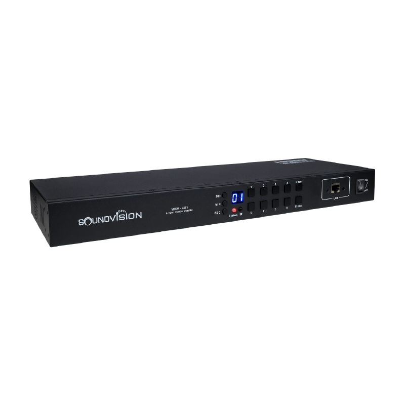 Soundvision Vhsw-4681 เครื่องสลับสัญญาณภาพ Hdmi 4k@60hz ระดับมืออาชีพ 8 In / 1 Out Soundvision Vhsw-4681 เครื่องสลับสัญญาณภาพ Hdmi 4k@60hz ระดับมืออาชีพ 8 In / 1 Out