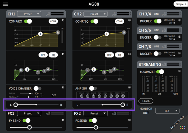 Yamaha Ag08 มิกเซอร์ไลฟ์สตรีมมิ่ง 8 ช่องสัญญาณ เชื่อมต่อ Ipad ได้