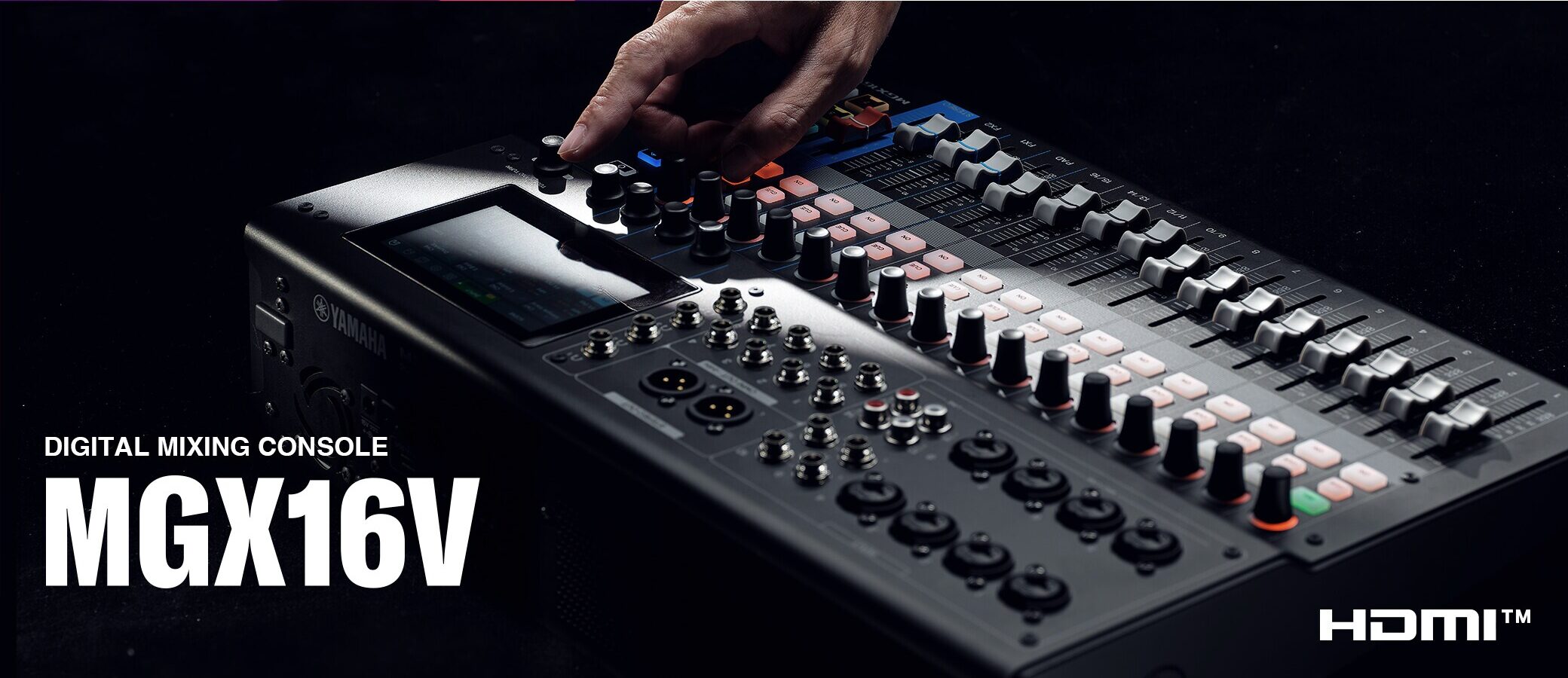 Yamaha Mgx16v มิกเซอร์ดิจิตอล 22 แชนแนล พร้อมอินเทอร์เฟสวิดีโอ