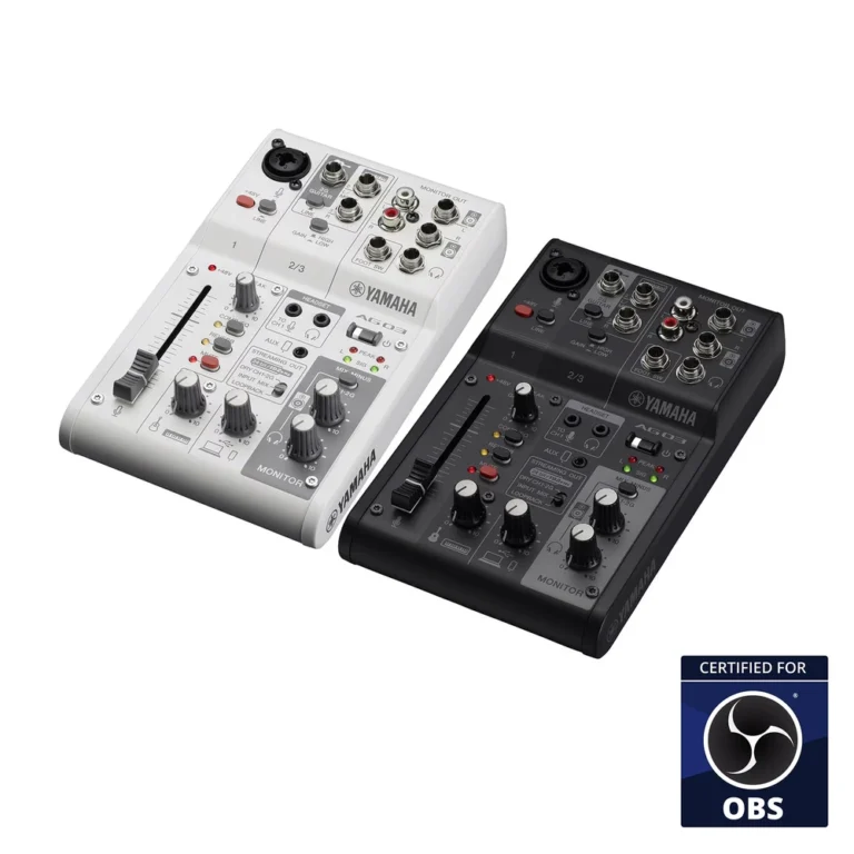 Yamaha Ag03mk2 มิกเซอร์ไลฟ์สตรีมมิ่ง 3 ช่องสัญญาณ