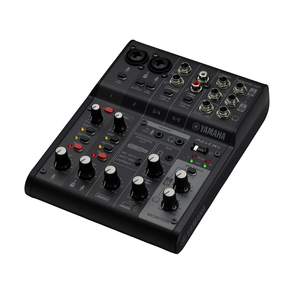 Yamaha Ag06mk2 มิกเซอร์ไลฟ์สตรีมมิ่ง 6 ช่องสัญญาณ Yamaha Ag06mk2 มิกเซอร์ไลฟ์สตรีมมิ่ง 6 ช่องสัญญาณ