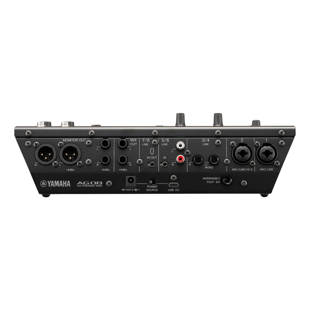 Yamaha Ag08 มิกเซอร์ไลฟ์สตรีมมิ่ง 8 ช่องสัญญาณ เชื่อมต่อ Ipad ได้ Yamaha Ag08 มิกเซอร์ไลฟ์สตรีมมิ่ง 8 ช่องสัญญาณ เชื่อมต่อ Ipad ได้