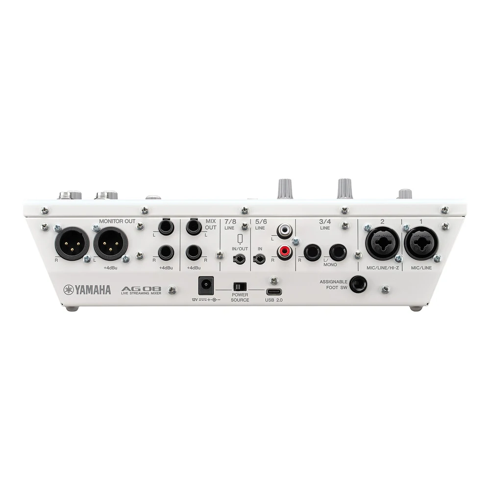Yamaha Ag08 มิกเซอร์ไลฟ์สตรีมมิ่ง 8 ช่องสัญญาณ เชื่อมต่อ Ipad ได้ Yamaha Ag08 มิกเซอร์ไลฟ์สตรีมมิ่ง 8 ช่องสัญญาณ เชื่อมต่อ Ipad ได้