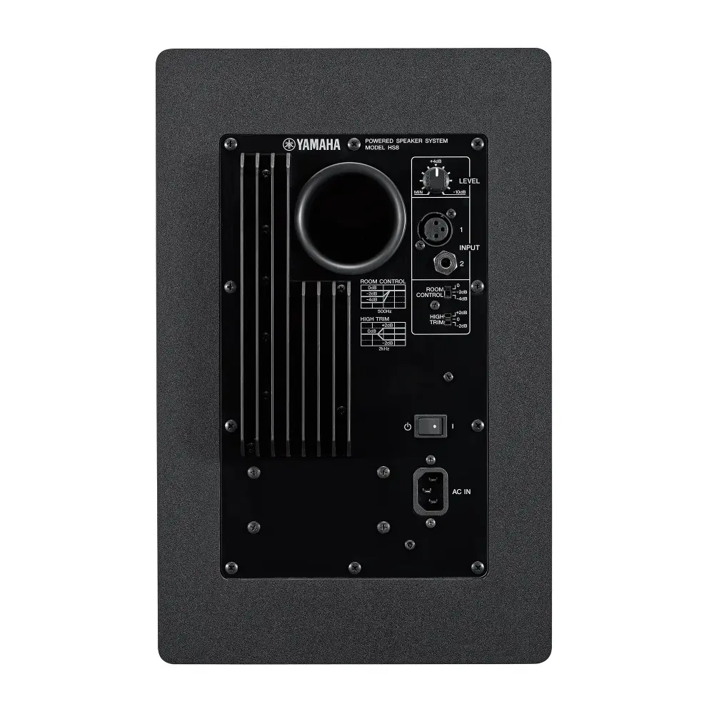 Yamaha Hs8 ลำโพงมอนิเตอร์สตูดิโอขนาด 8 นิ้ว 120w - Black Yamaha Hs8 ลำโพงมอนิเตอร์สตูดิโอขนาด 8 นิ้ว 120w - Black