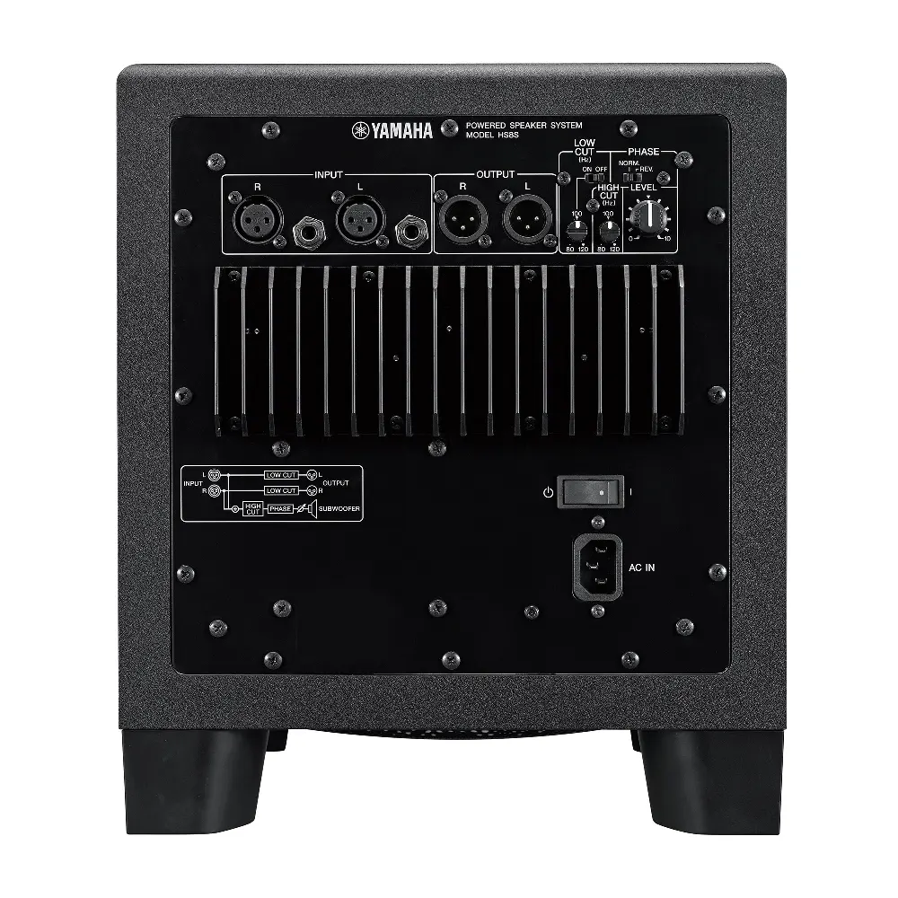 Yamaha Hs8s ซับวูฟเฟอร์สตูดิโอขนาด 8 นิ้ว Yamaha Hs8s ซับวูฟเฟอร์สตูดิโอขนาด 8 นิ้ว