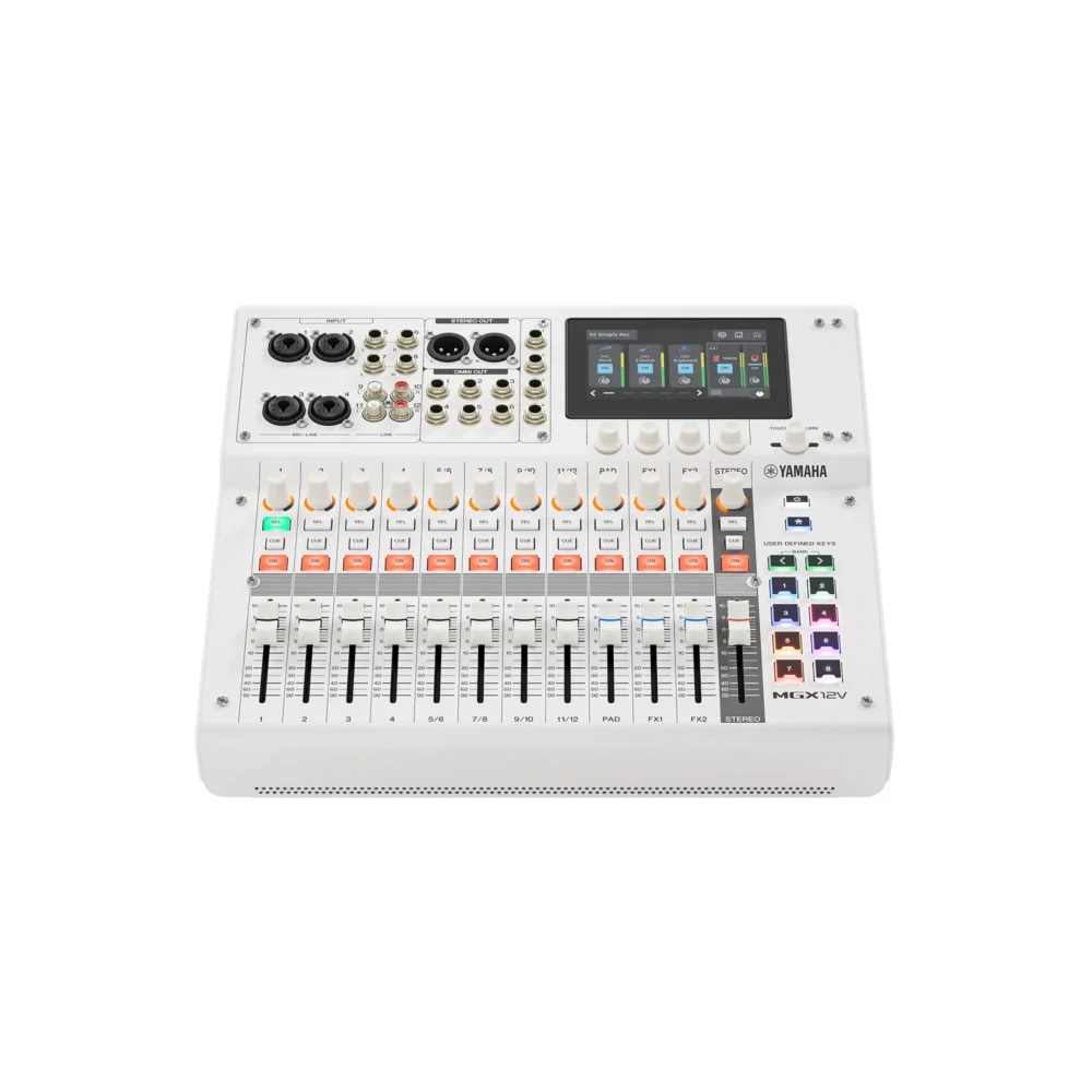 Yamaha Mgx12v มิกเซอร์ดิจิตอล 18 แชนแนล พร้อมอินเทอร์เฟสวิดีโอ Yamaha Mgx12v มิกเซอร์ดิจิตอล 18 แชนแนล พร้อมอินเทอร์เฟสวิดีโอ