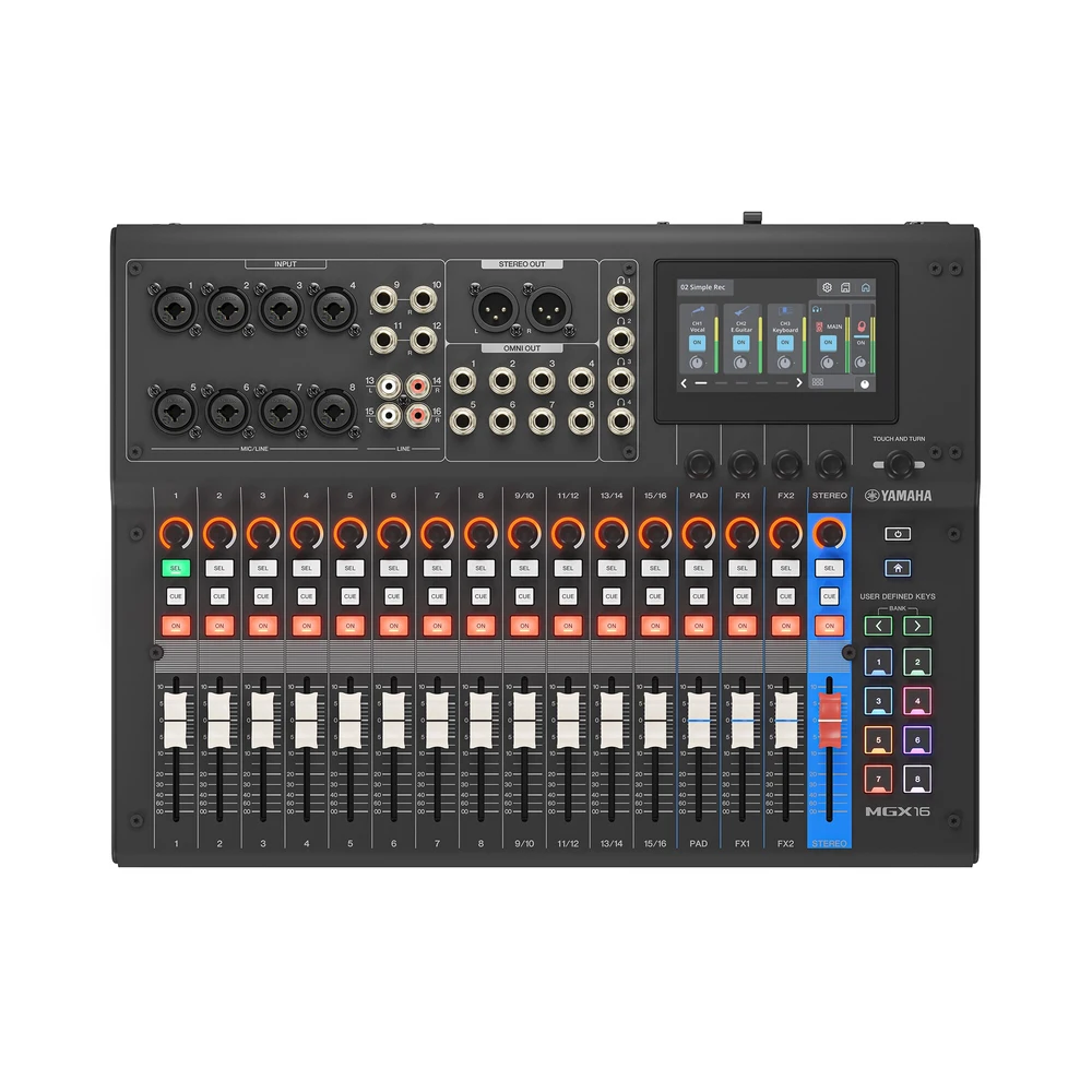 Yamaha Mgx16 มิกเซอร์ดิจิตอล 22 แชนแนล มีบลูทูธ Yamaha Mgx16 มิกเซอร์ดิจิตอล 22 แชนแนล มีบลูทูธ