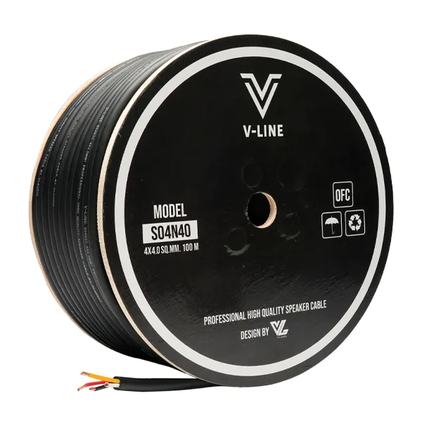 Vl-Audio V-Line S04n40 สายลำโพง สายขนาด 4 X 4 Mm² (ไม่มีหัวคอนเน็คเตอร์)