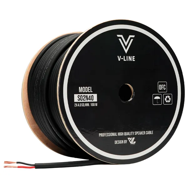 Vl-Audio V-Line S02n40 สายลำโพง สายขนาด 2 X 4mm² (ไม่มีหัวคอนเน็คเตอร์)