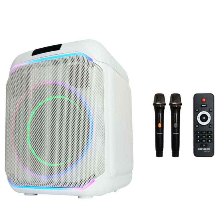 Aiwa Aw-X1800 Party Speaker ลำโพงบลูทูธ ปาร์ตี้สปีคเฤกอร์ ไฟ Led เสียงทรงพลัง