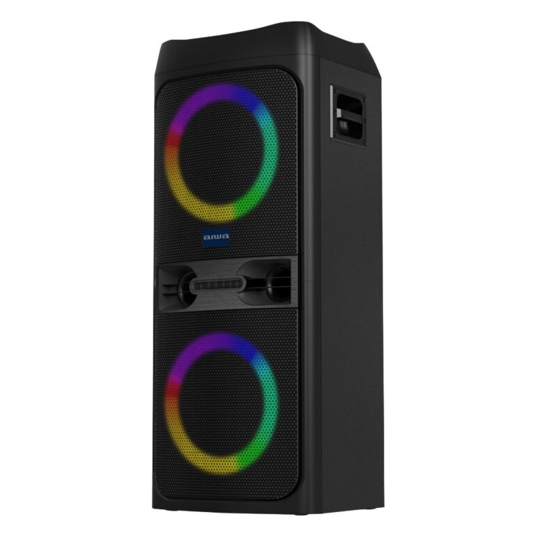 Aiwa Aw-X210dj Party Speaker ลำโพงบลูทูธ ปาร์ตี้สปีคเกอร์ เสียงทรงพลัง พร้อมไฟ Led