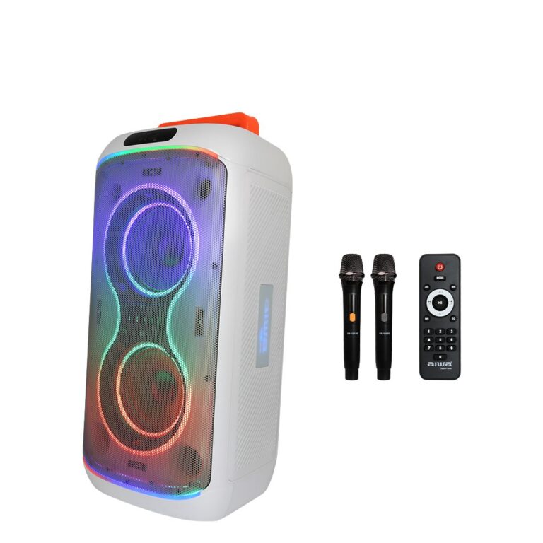Aiwa Aw-X5150 Party Speaker ลำโพงบลูทูธ ปาร์ตี้สปีคเกอร์ เสียงทรงพลัง พร้อมไฟ Led