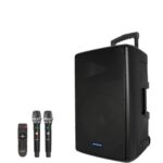 Aiwa Aw-X1500pro ลำโพงบลูทูธ 800w ดอกลำโพง 15 นิ้ว Party Speaker พร้อมไมโครโฟนไร้สายคู่