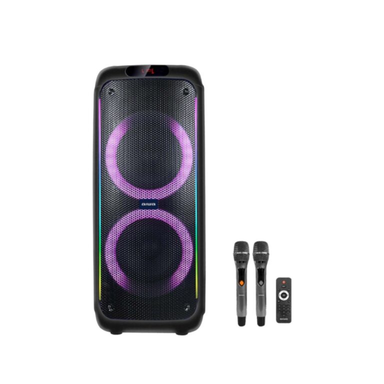 Aiwa Psp-1212 Party Speaker ลำโพงบลูทูธ ปาร์ตี้สปีคเกอร์ เสียงทรงพลัง พร้อมไฟ Led