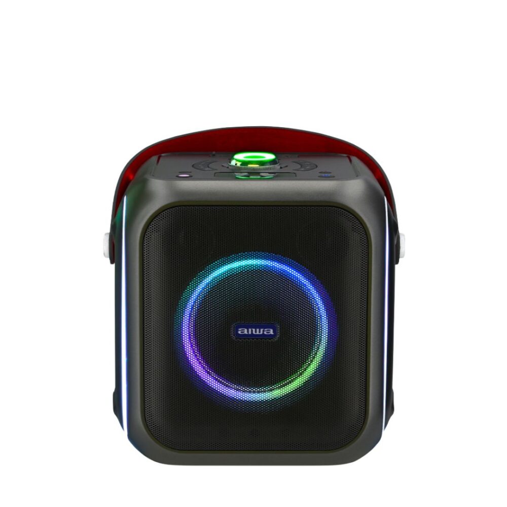 Aiwa Aw-B200k ลำโพงบลูทูธ 5 นิ้ว Portable Bluetooth Speaker มาพร้อมไมค์ และไฟ Led Aiwa Aw-B200k ลำโพงบลูทูธ 5 นิ้ว Portable Bluetooth Speaker มาพร้อมไมค์ และไฟ Led