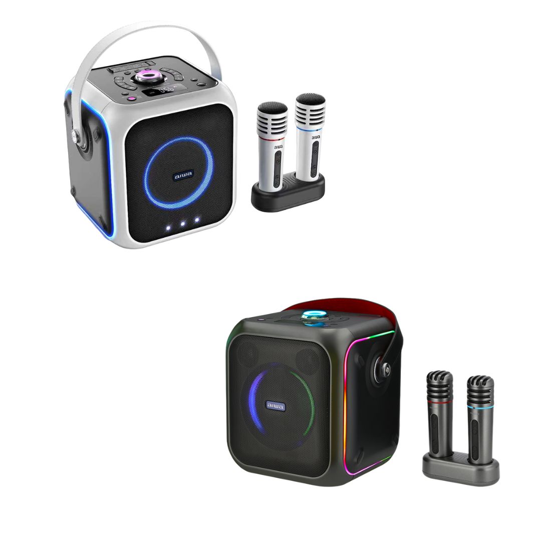 Aiwa Aw-B200k ลำโพงบลูทูธ 5 นิ้ว Portable Bluetooth Speaker มาพร้อมไมค์ และไฟ Led Aiwa Aw-B200k ลำโพงบลูทูธ 5 นิ้ว Portable Bluetooth Speaker มาพร้อมไมค์ และไฟ Led