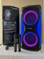Aiwa Psp-808a ลำโพงบลูทูธ 80w 8 นิ้ว Party Speaker มาพร้อมไมค์ และไฟ Led