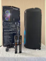 Aiwa Psp-808a ลำโพงบลูทูธ 80w 8 นิ้ว Party Speaker มาพร้อมไมค์ และไฟ Led