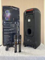 Aiwa Psp-808a ลำโพงบลูทูธ 80w 8 นิ้ว Party Speaker มาพร้อมไมค์ และไฟ Led