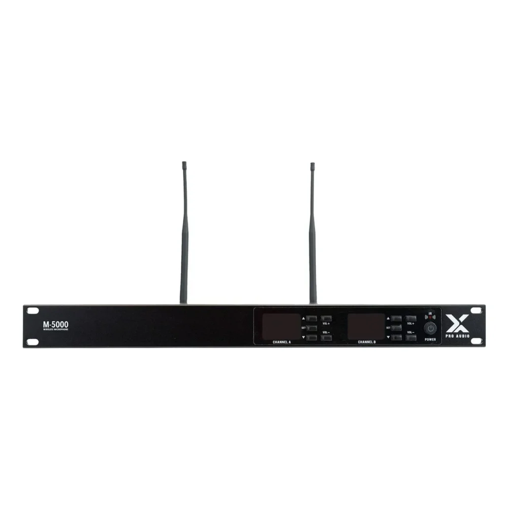 X Pro Audio M-5000 (By River) ไมโครโฟนไร้สายแบบคู่ คลื่นความถี่ Uhf X Pro Audio M-5000 (By River) ไมโครโฟนไร้สายแบบคู่ คลื่นความถี่ Uhf
