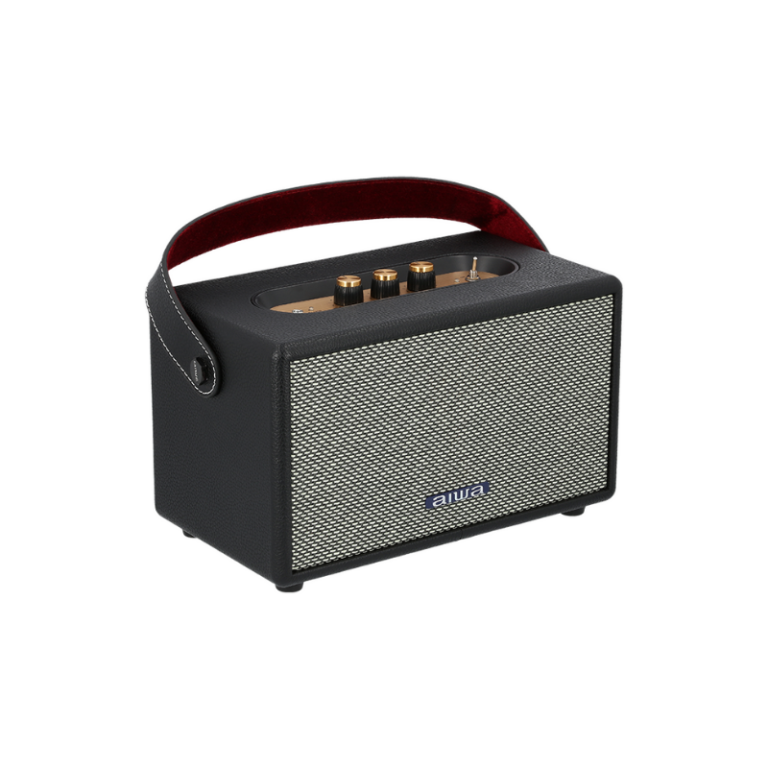 Aiwa Rs-X88 Retro Elite Plus ลำโพงบลูทูธ 100w ดอกลำโพง 6.5 นิ้ว Portable Bluetooth Speaker (สี Brown / Black) - Black