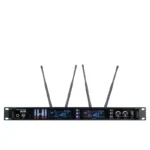 River Acoustics Dm-1000 ไมโครโฟนไร้สาย คู่ Dual Channel