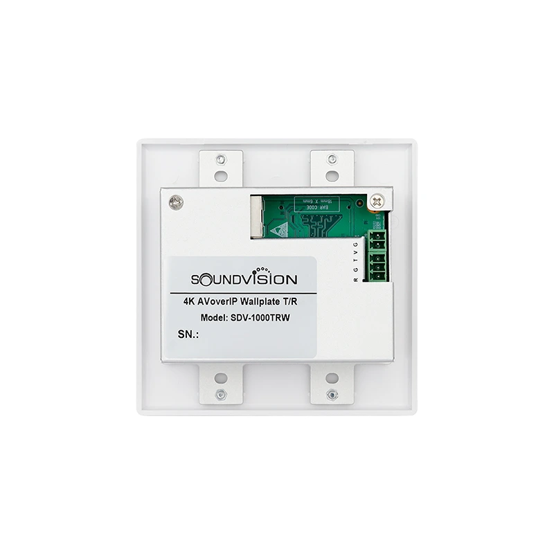 Soundvision Sdv-1000trw เครื่องส่ง และรับสัญญาณภาพ และเสียง 4k30 ผ่านเครือข่าย Ip (Hdmi) แบบติดผนัง Soundvision Sdv-1000trw เครื่องส่ง และรับสัญญาณภาพ และเสียง 4k30 ผ่านเครือข่าย Ip (Hdmi) แบบติดผนัง