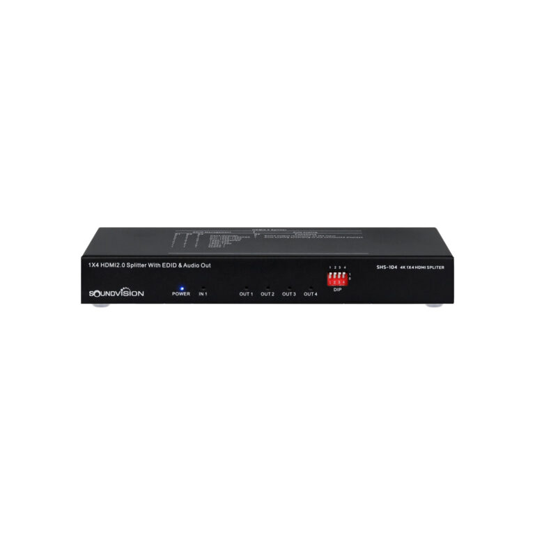 Soundvision Shs-104 ตัวแยกสัญญาณ 4k Hdmi เข้า 1 ออก 4