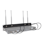 Soundvision Rkt-4a ชุดเพลทยึดเสาอากาศ 4 ต้น ขนาด 1u อุปกรณ์เสริมสำหรับชุดไมโครโฟนไร้สาย