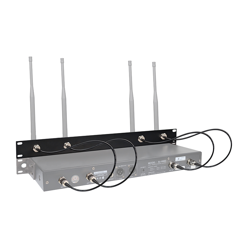 Soundvision Rkt-4a ชุดเพลทยึดเสาอากาศ 4 ต้น ขนาด 1u อุปกรณ์เสริมสำหรับชุดไมโครโฟนไร้สาย Soundvision Rkt-4a ชุดเพลทยึดเสาอากาศ 4 ต้น ขนาด 1u อุปกรณ์เสริมสำหรับชุดไมโครโฟนไร้สาย