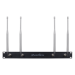 Soundvision Rkt-4a ชุดเพลทยึดเสาอากาศ 4 ต้น ขนาด 1u อุปกรณ์เสริมสำหรับชุดไมโครโฟนไร้สาย