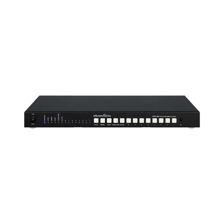 Soundvision Ssw-801 เครื่องสลับสัญญาณภาพ Hdmi 4k30 แบบ Seamless เข้า 8 ออก 1