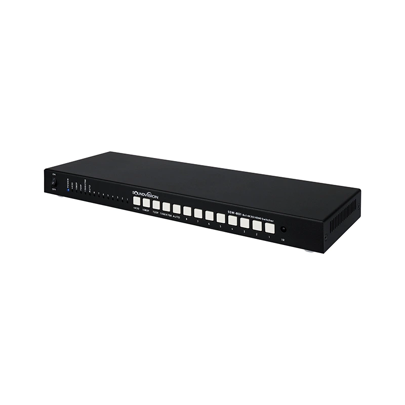 Soundvision Ssw-801 เครื่องสลับสัญญาณภาพ Hdmi 4k30 แบบ Seamless เข้า 8 ออก 1 Soundvision Ssw-801 เครื่องสลับสัญญาณภาพ Hdmi 4k30 แบบ Seamless เข้า 8 ออก 1