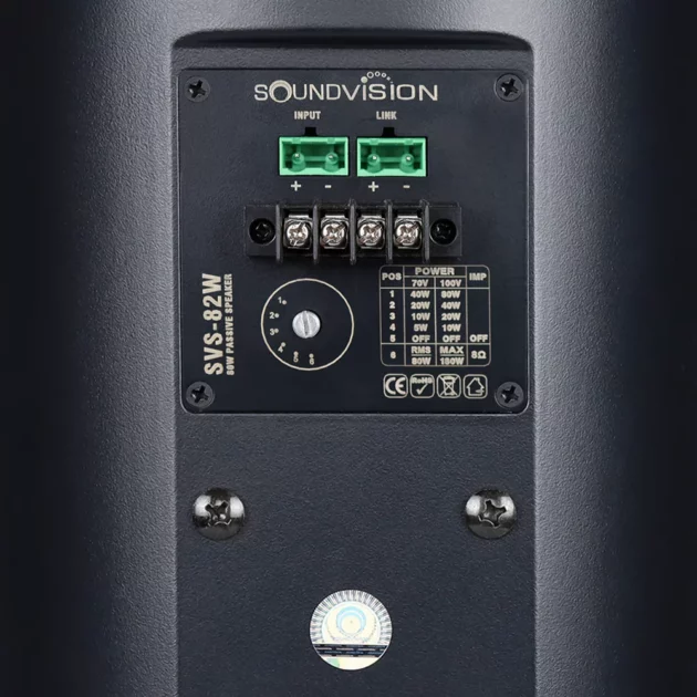 Svs 82w Back 630x630 Soundvision Svs-82wb ตู้ลำโพงติดผนัง 8 นิ้ว 2 ทาง