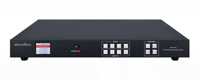 Soundvision Sms-Ed-404 เมทริกซ์สวิตช์ 4k 4 เข้า 4 ออก แบบไร้รอยต่อ Soundvision Sms-Ed-404 เมทริกซ์สวิตช์ 4k 4 เข้า 4 ออก แบบไร้รอยต่อ